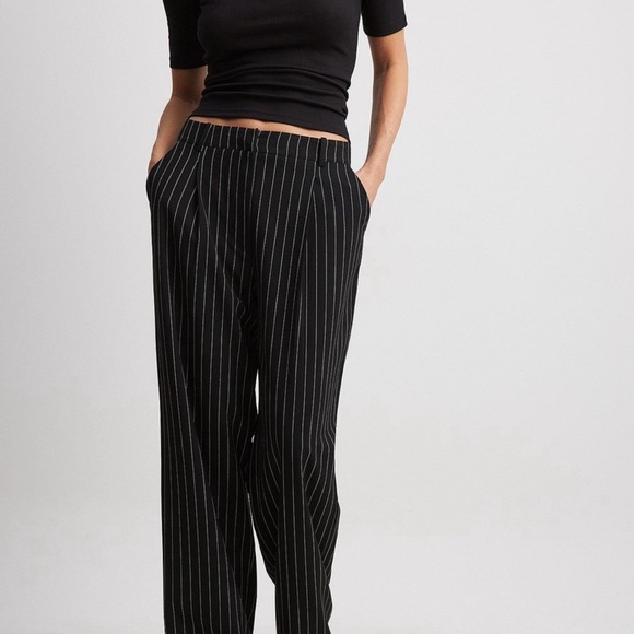 Stripped Black Oversized Suit by Na-Kd - Picture 4 of 5